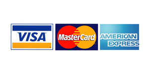 Logos Visa MasterCard AmericanExpress